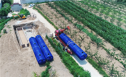 玉林某市农村污水处理设备应用案例