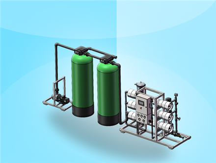 3吨/时反渗透设备，广西纯水处理，广西水处理厂家